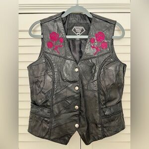 Patchwork Biker Vest